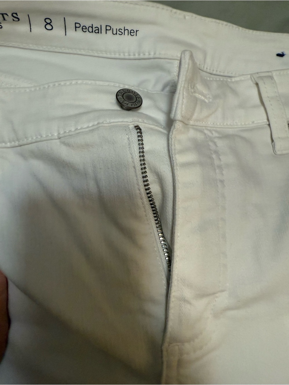 Talbots Pusher Women’s White Jeans - Size 8